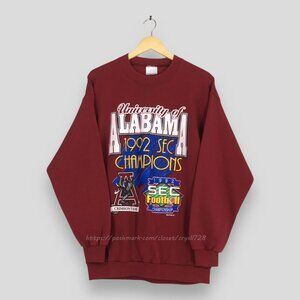 Vintage Alabama Crimson Roll Tide Sweatshirt Crimson Tide Pullover 1992